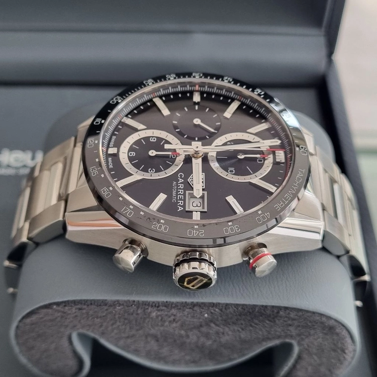 태그호이어 준신형 까레라 크로노그래프 41mm 검판 CBM2110(오버홀 완료) 이미지