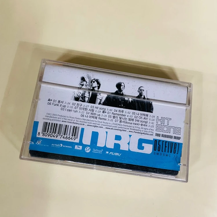[중고음반/TAPE] 엔알지 NRG 5집 HIT SONG 이미지