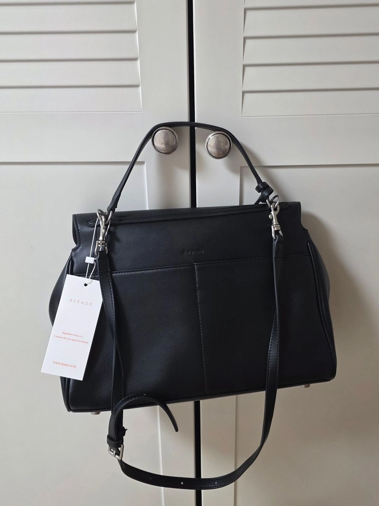 시야쥬 siyazu SIAC3061 Leather Michelle Bag M_Black 이미지