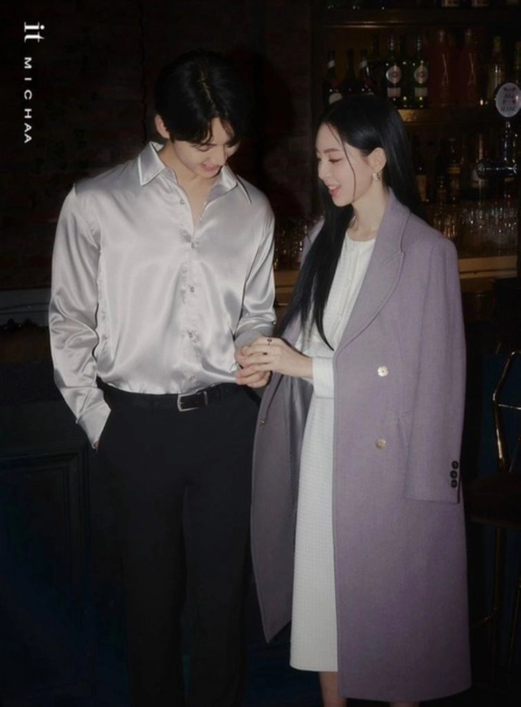 잇미샤 텍스처블록 트위드 원피스 66사이즈 이미지