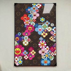 꽃 그림 액자 팝아트 인테리어소품 꽃액자 대형그림액자 거실인테리어 아트포스터 캔버스액자 팝아트액자 카이카이키키 이미지