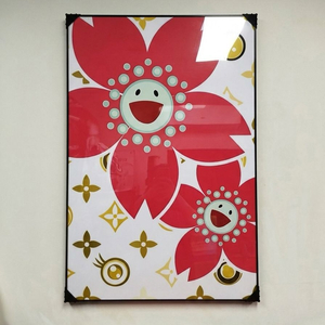 꽃 그림 액자 팝아트 인테리어소품 꽃액자 대형그림액자 거실인테리어 아트포스터 캔버스액자 팝아트액자 카이카이키키 이미지