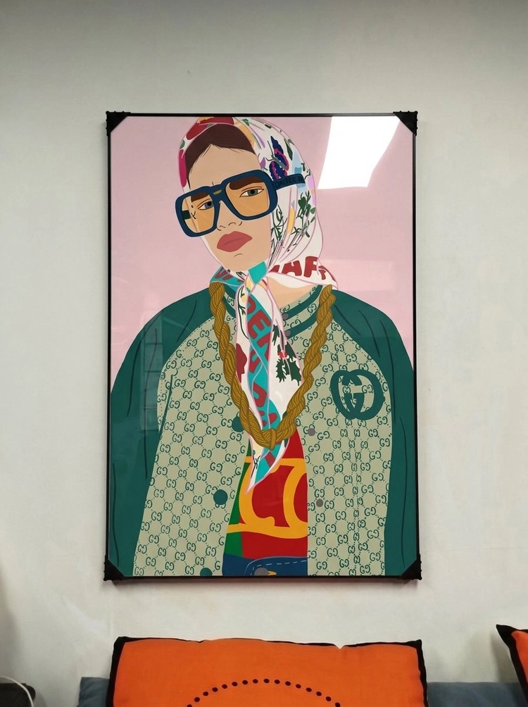 그림 액자 팝아트 인테리어소품 인물그림 인물액자 팝아트 인테리어소품 그림 액자 대형그림액자 거실인테리어 아트포스터 이미지