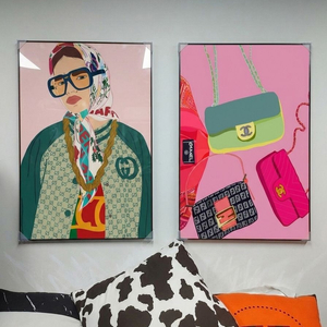 그림 액자 팝아트 인테리어소품 인물그림 인물액자 팝아트 인테리어소품 그림 액자 대형그림액자 거실인테리어 아트포스터 이미지