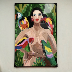 그림 액자 팝아트 인테리어소품 동물액자 팝아트 인테리어소품 동물 그림 액자 대형그림액자 거실인테리어 아트포스터 이미지