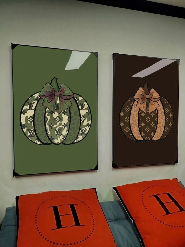 그림 액자 팝아트 인테리어소품 호박액자 한국 팝아트 인테리어소품 호박 그림 액자 대형그림액자 거실인테리어 아트포스터 이미지