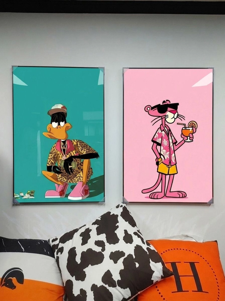 로맨틱한 코끼리 그림 액자 팝아트 인테리어소품 코끼리액자 대형그림액자 거실인테리어 아트포스터 캔버스액자 팝아트액자 이미지