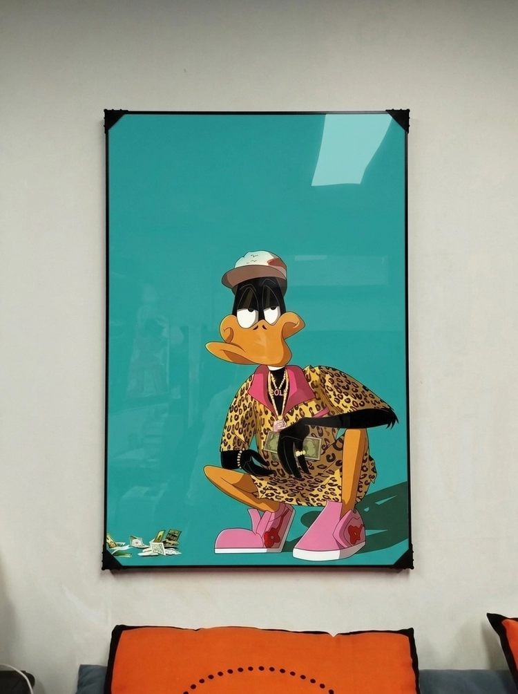 로맨틱한 코끼리 그림 액자 팝아트 인테리어소품 코끼리액자 대형그림액자 거실인테리어 아트포스터 캔버스액자 팝아트액자 이미지