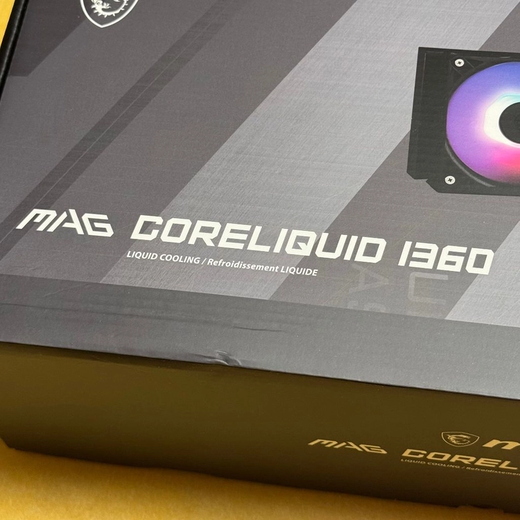 MSI MAG 코어리퀴드 I360 블랙 쿨러 테스트 사용 판매 이미지