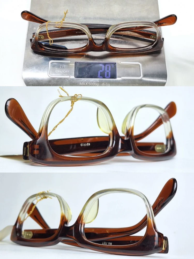 AG FRAME NO.727 안경테 48mm 뿔테 아세테이트 일본 빈티지 데드스톡 아메카지 레트로 클래식 앤틱 복고 이미지