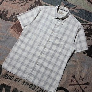 버버리 런던 체크 반팔 셔츠 M 정품 이미지