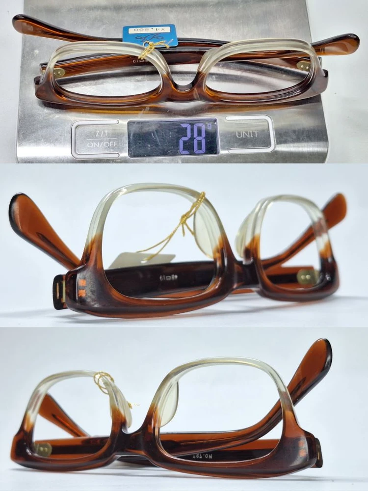 AG FRAME NO.727 안경테 48mm 뿔테 아세테이트 일본 빈티지 데드스톡 아메카지 레트로 클래식 앤틱 복고 이미지