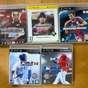 PS3 위닝일레븐 2008, 2011, 2015 & MLB 더쇼 14, 15 이미지