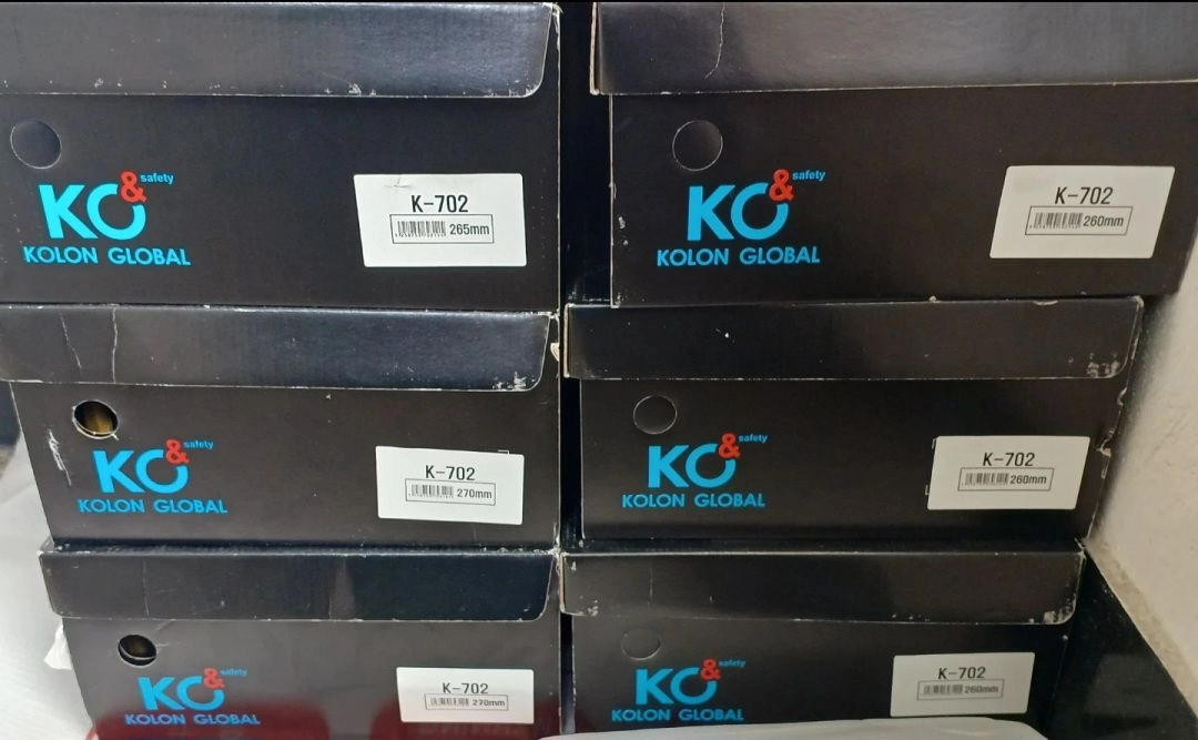 k-702 코오롱 안전화 270 새제품 방수 천연가죽 이미지
