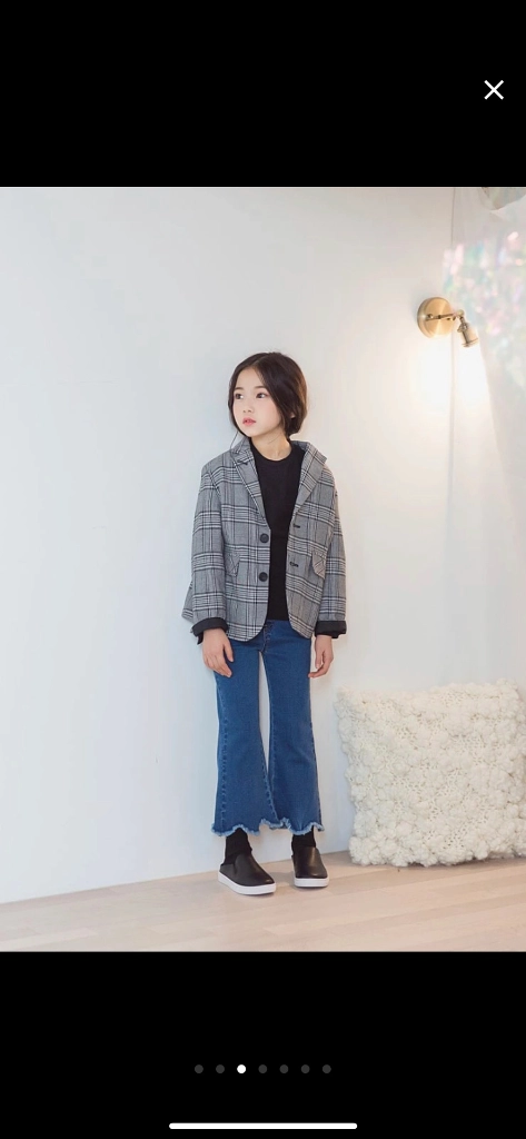 스타일노리터 주니어 아동 체크자켓 이미지