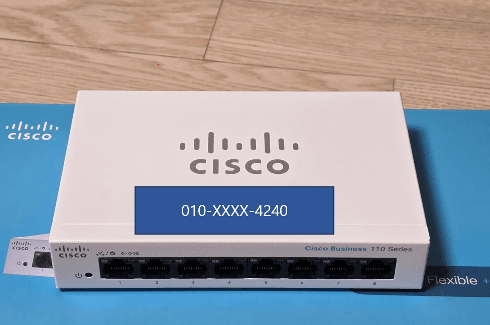 시스코 Cisco CBS110-8T-D 기가비트 스위치 이미지