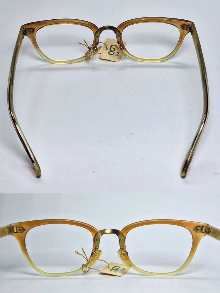 AG FRAME NO.22 안경테 리벳 뿔테 아세테이트 일본 빈티지 데드스톡 아메카지 레트로 클래식 앤틱 복고 수입 이미지