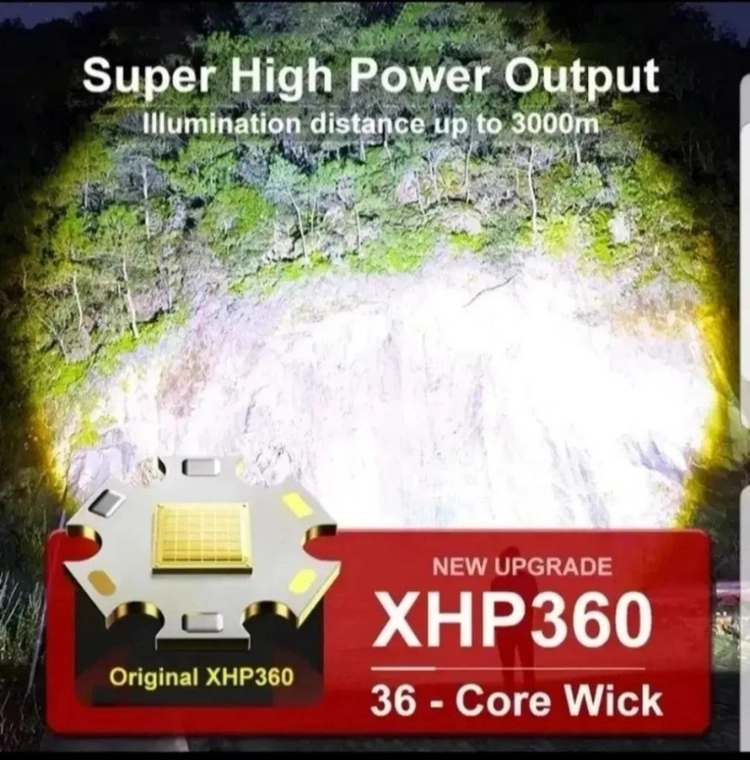 가장밝은 XHP360,헤드랜턴.손전등,후레쉬,해루질. 이미지