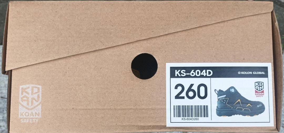 ks-604D 코오롱 안전화 260 새제품 생활방수 메쉬 미끄럼방지 이미지