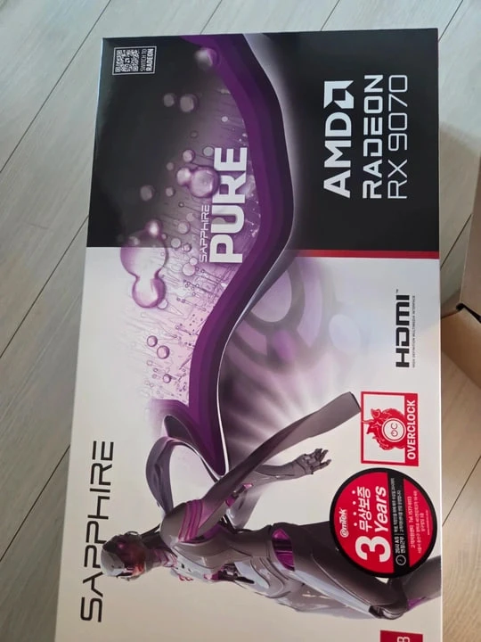 사파이어 라데온 RX 9070 PURE OC D6 16GB - 안심되는 중고거래