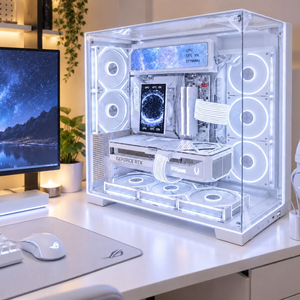 라이젠 9800X3D X870E 5080 화이트신품PC 이미지