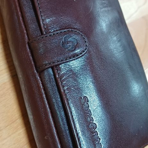 [제목][희귀/단종제품/100%정품] 쌤소나이트(Samsonite) 최고급 천연 소가죽 프리미엄 클러치백/손가방[카 이미지