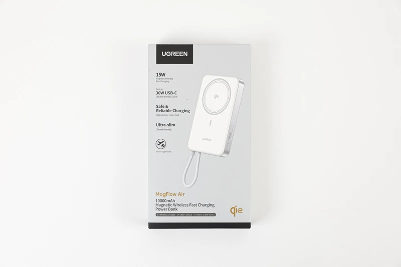 UGREEN 유그린 MagFlow Air PB570 10000mA 맥세이프 보조배터리 판매합니다. 이미지