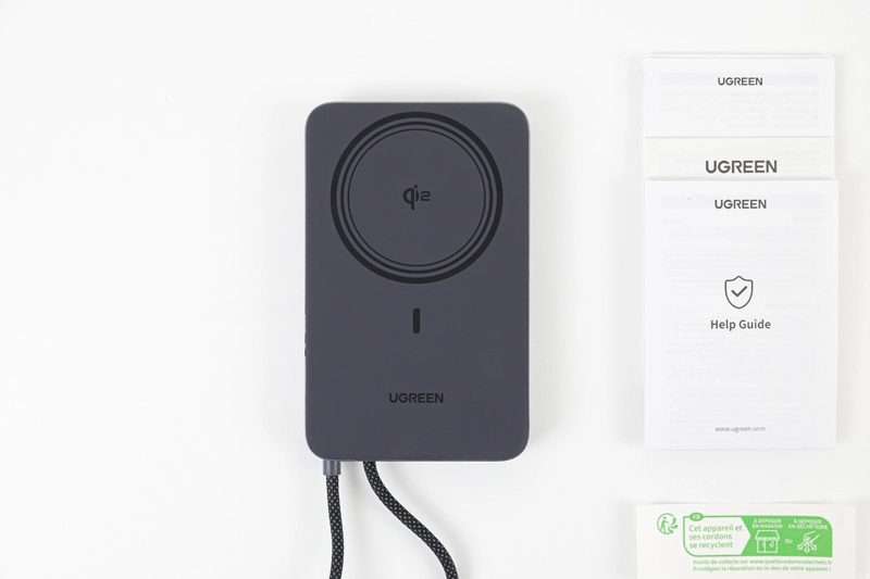 UGREEN 유그린 MagFlow Air PB570 10000mA 맥세이프 보조배터리 판매합니다. 이미지