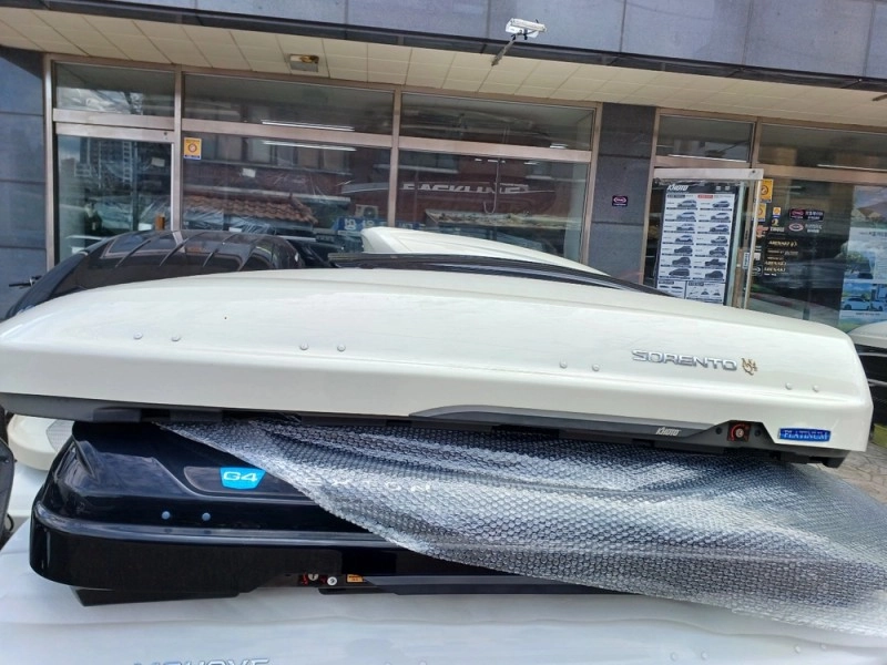 쏘렌토mq4 코토일체형루프박스 화이트유광 변색 중고 무료장착 이미지