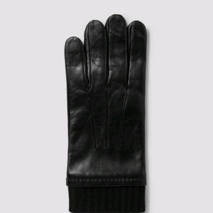 [L]띠어리 24fw 오일 나파 글로브 블랙 이미지