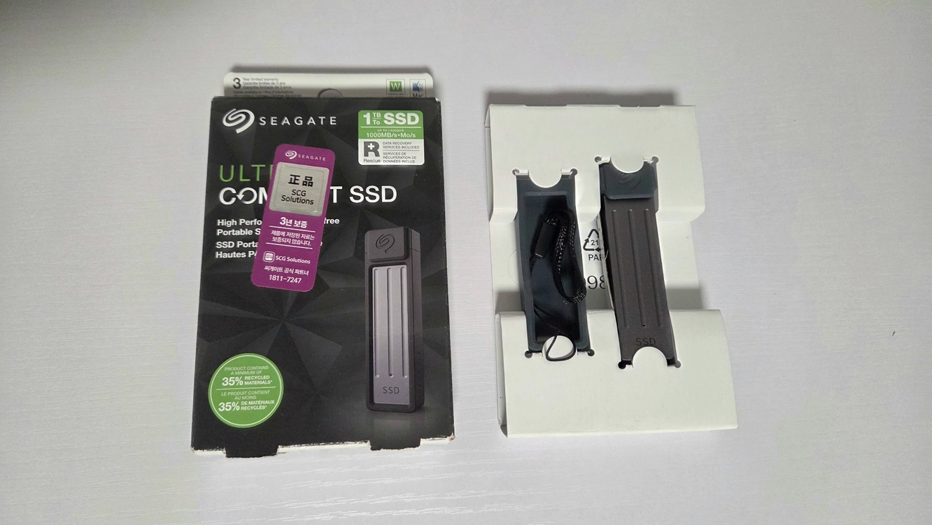 씨게이트 외장 SSD 1TB usb형 외장하드 울트라 컴팩트 이미지