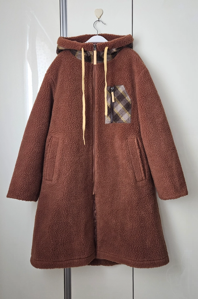 한섬 sjyp 롱 셰르파 점퍼 뽀글이 22fw 이미지