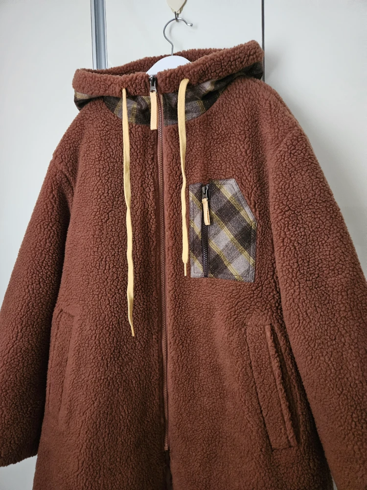 한섬 sjyp 롱 셰르파 점퍼 뽀글이 22fw 이미지