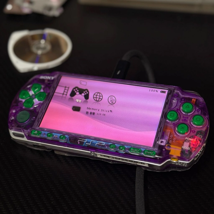 PSP3000클리어 EVA 커스텀 C타입 IPS 128GB 이미지