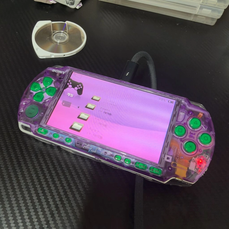 PSP3000클리어 EVA 커스텀 C타입 IPS 128GB 이미지