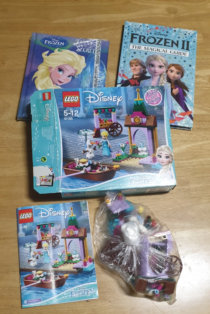 중고 레고 디즈니 겨울왕국 엘사 올라프 41155 + FROZEN 영어원서 2권 이미지