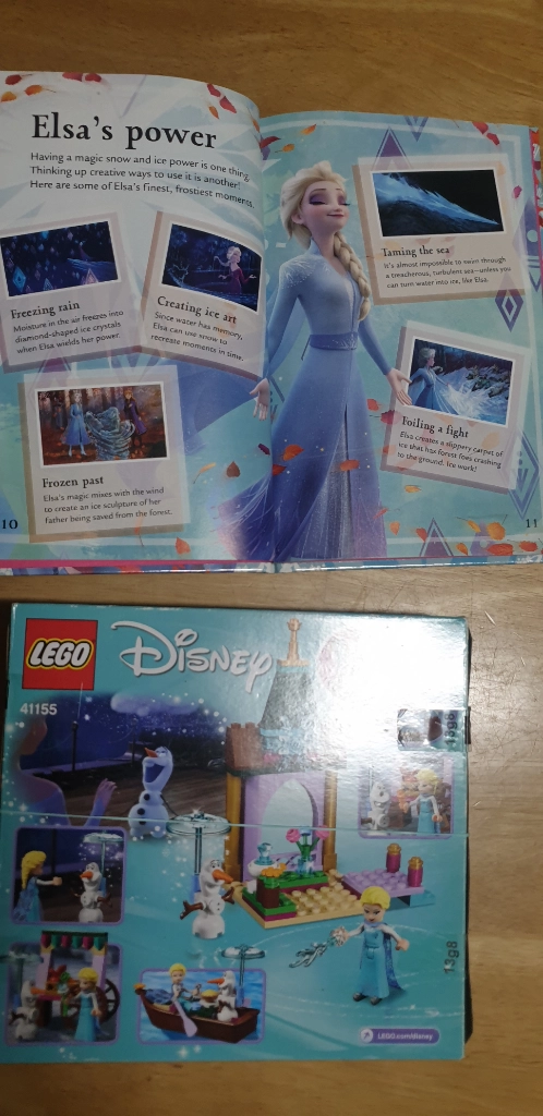 중고 레고 디즈니 겨울왕국 엘사 올라프 41155 + FROZEN 영어원서 2권 이미지