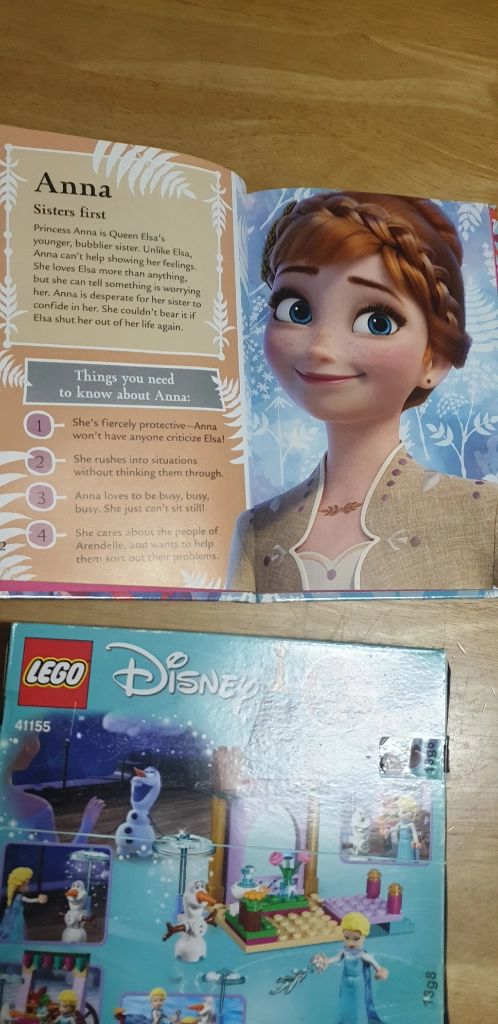 중고 레고 디즈니 겨울왕국 엘사 올라프 41155 + FROZEN 영어원서 2권 이미지