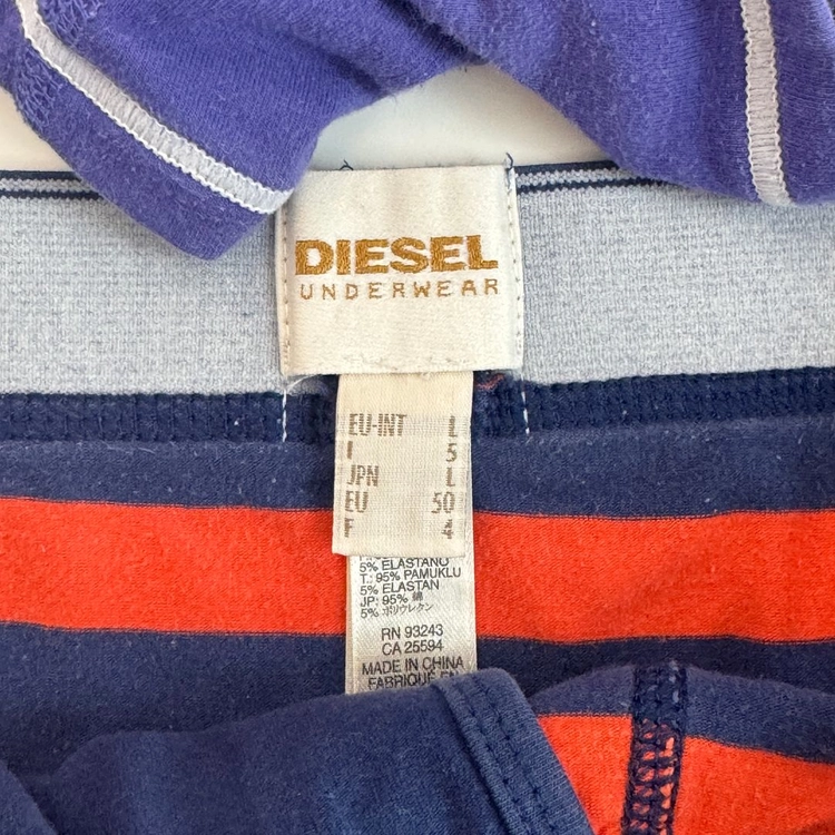 디젤 언더웨어 DIESEL 남자 속옷 팬티 드로즈 로우라이즈 트렁크 L 사이즈 3장 팝니다. 이미지