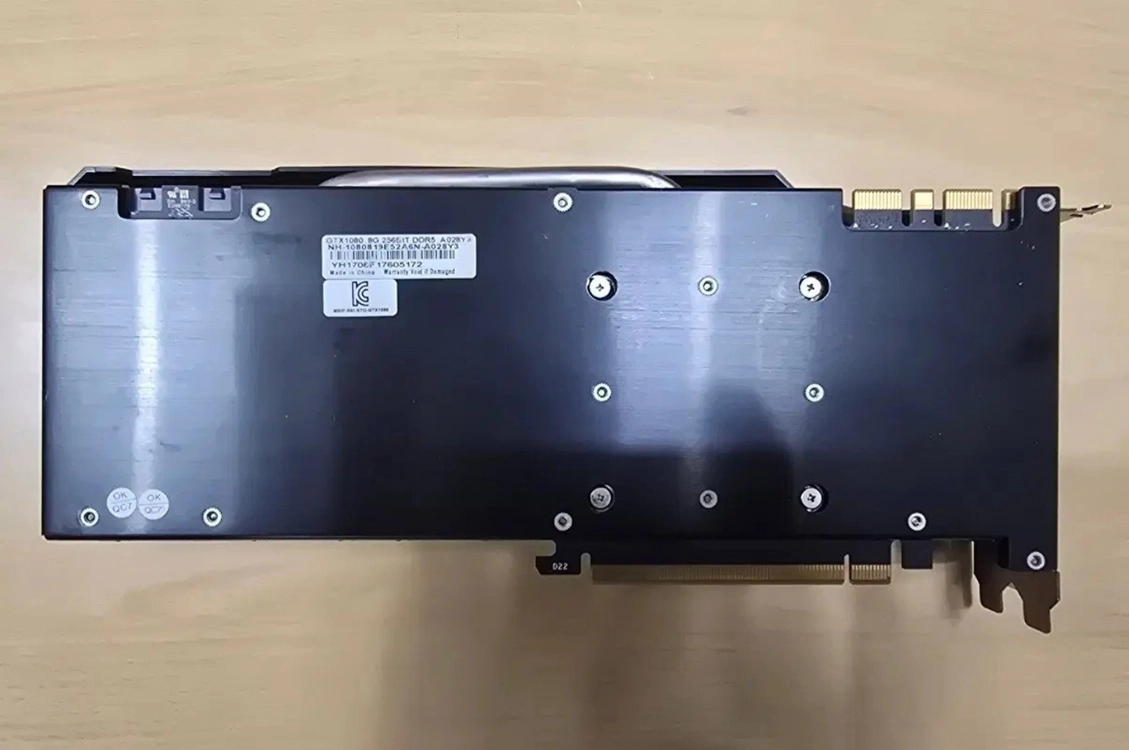 GTX1080 8G 고장 제품 이미지