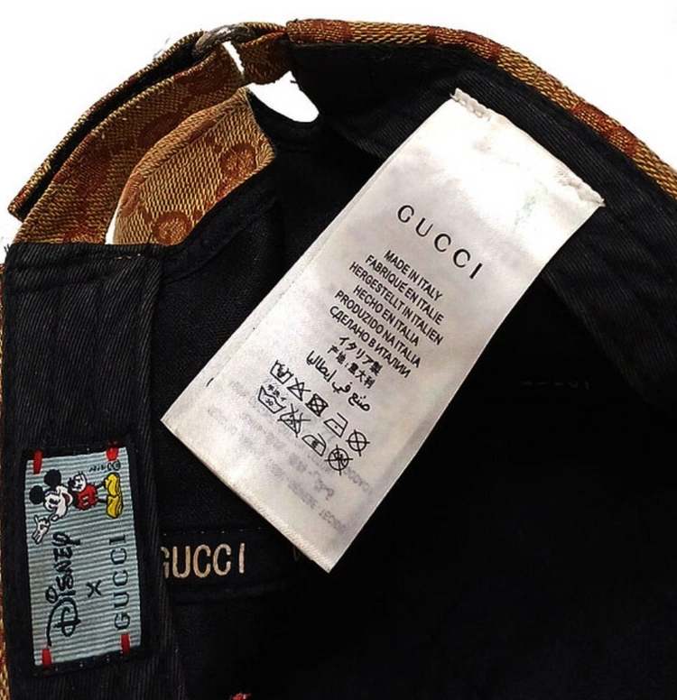 구찌 GUCCI 디즈니 미키마우스 GG 캔버스 캡 55-57cm 이미지