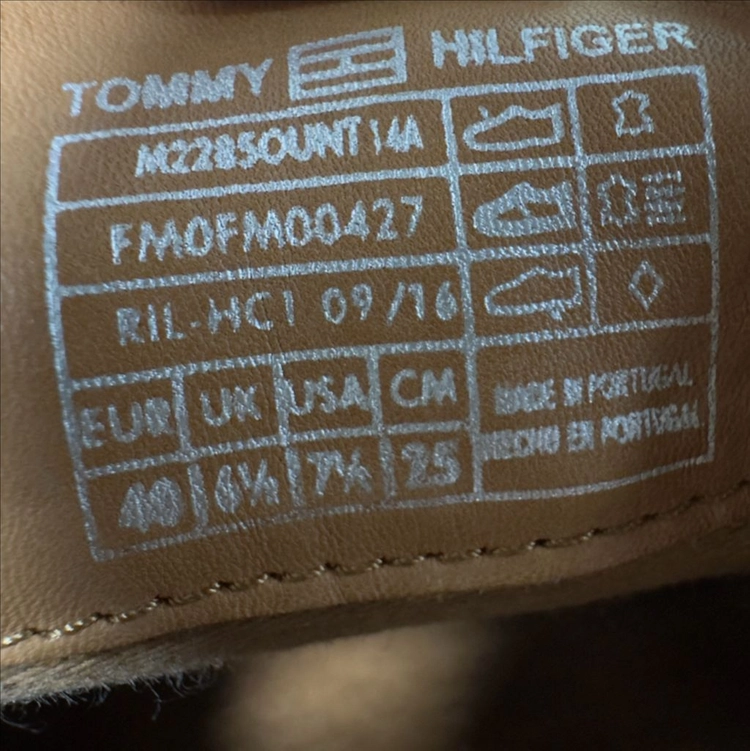 Tommy Hilfiger 포르투갈산 네이비 블루 페니 로퍼 캐주얼 가죽 구두 이미지