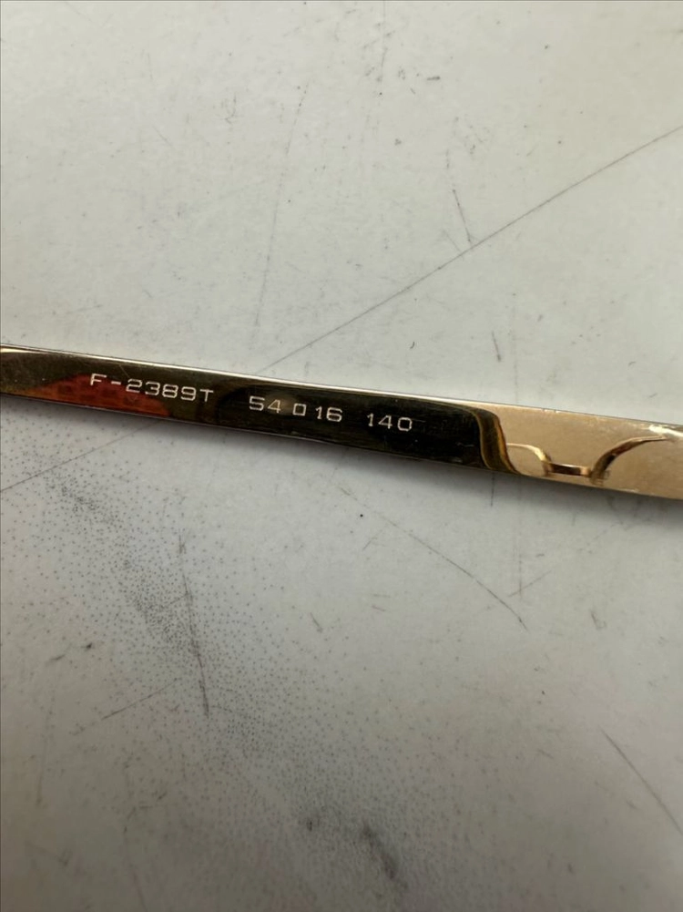 가벼운 럭셔리 빈티지 명품 palman 팔만 18KGP 금장 티타늄 F-2389T 클래식 골드 호피 안경 팝니다 이미지
