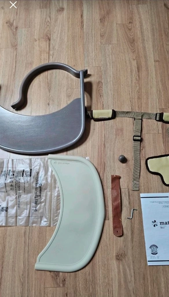 야마토야 마테나 하이체어.아기식탁의자.실리콘 매트 이미지