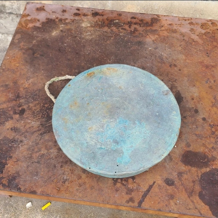 청동 징 3.4kg (빈티지 골동품 소품 인테리어 가구) 이미지