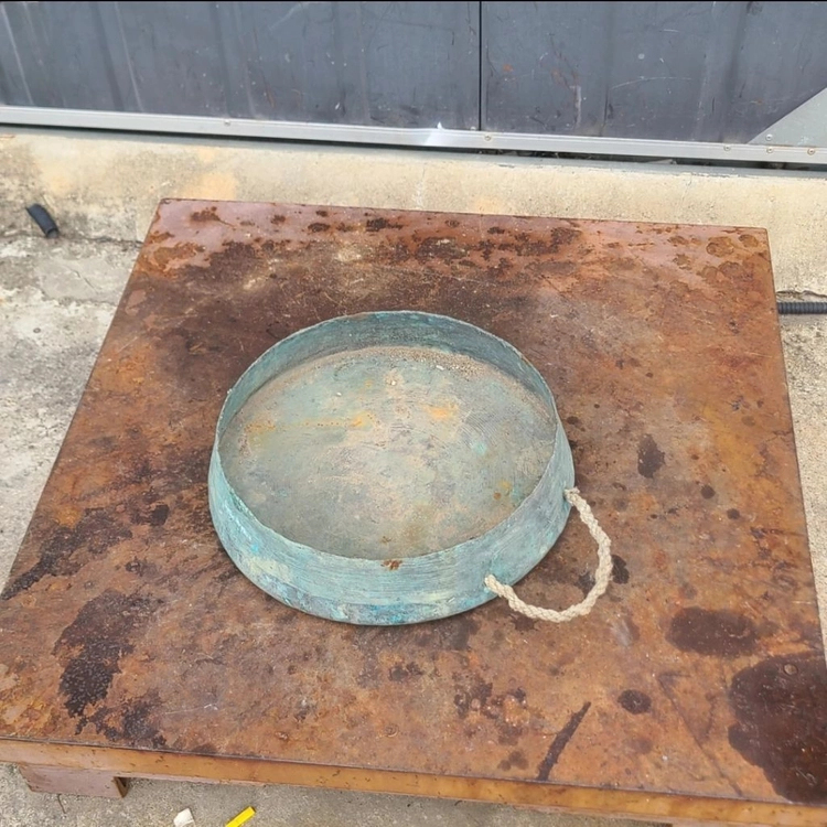 청동 징 3.4kg (빈티지 골동품 소품 인테리어 가구) 이미지