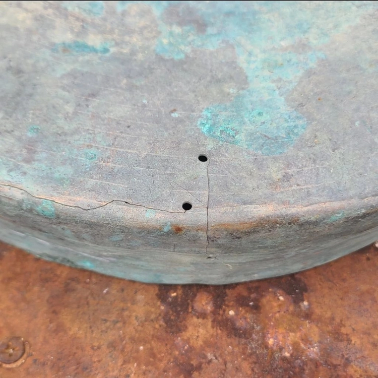 청동 징 3.4kg (빈티지 골동품 소품 인테리어 가구) 이미지