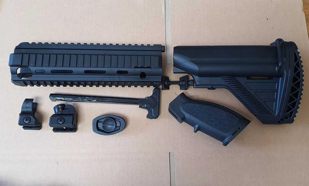 VFC HK416D gbb 순정 부품 (핸드가드 레일, 피스톨 그립, 스톡, 차징핸들, 아이언사이트) - 안심되는 중고거래