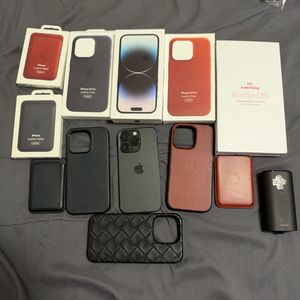 아이폰 14pro 256gb 블랙 구성품 일괄 보테가 케이스 이미지