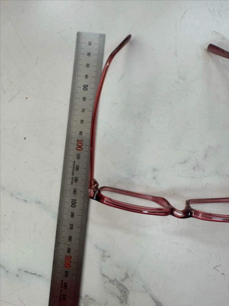 미사용 새상품 이태리 디자인 버건디 사각 뿔테 안경 남녀공용 패션 팝니다 이미지